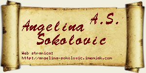 Angelina Sokolović vizit kartica